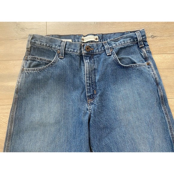 Carhartt Workwear Mens 35 x 30 Medium Wash Relaxed Fit B213 Blue Jeans - Picture 2 of 9